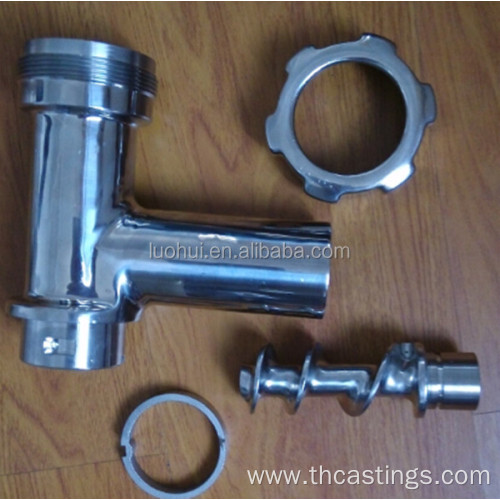 casting commerical stainless steel meat grinder parts